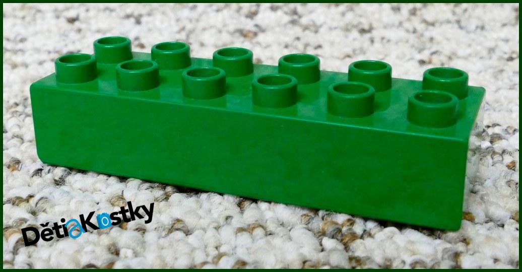 Lego® Duplo® Kostka 2x6 Tmavě Zelená