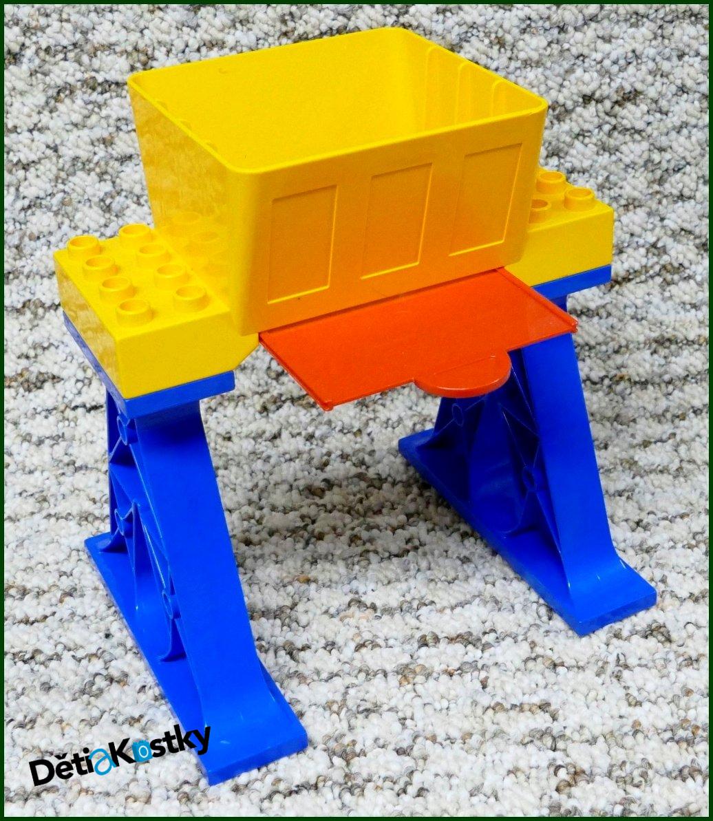 Lego® Duplo® Modré Nosníky s Oranžovou Násypkou