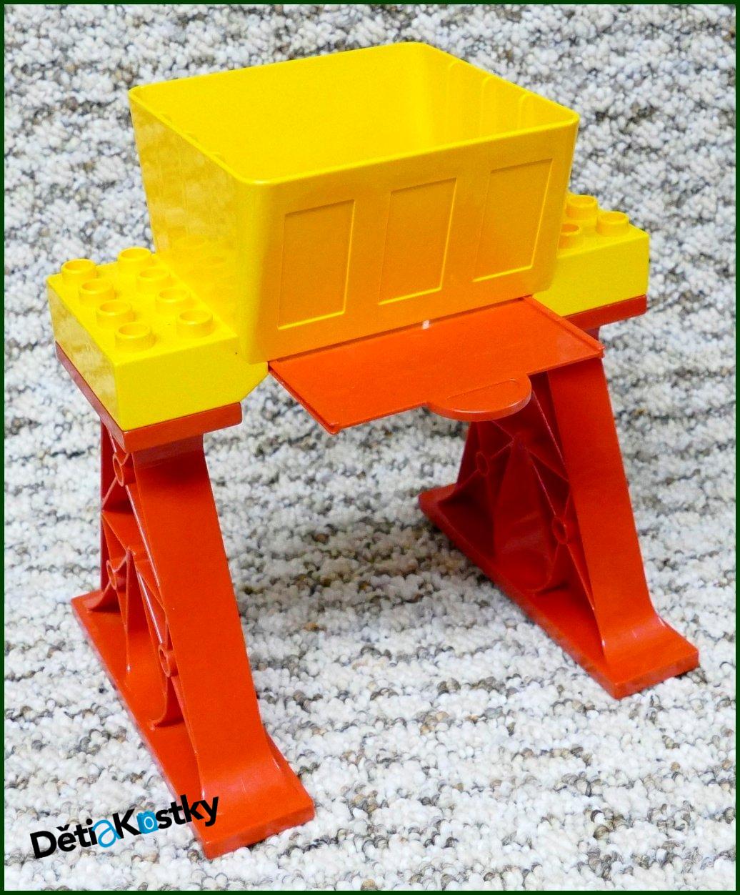 Lego® Duplo® Červené Nosníky s Oranžovou Násypkou