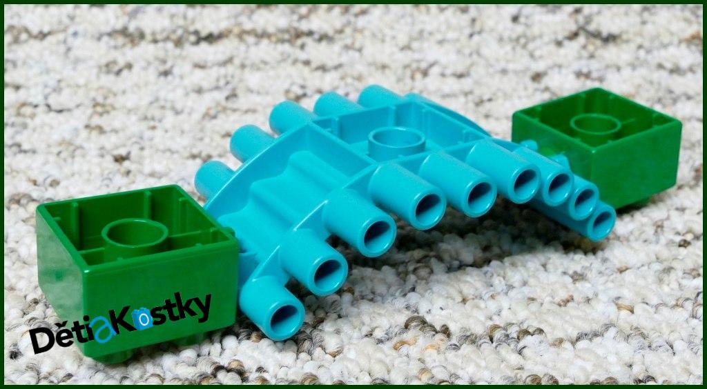 Lego® Duplo® Most z Klád Tyrkysový (Zelené Kostky)