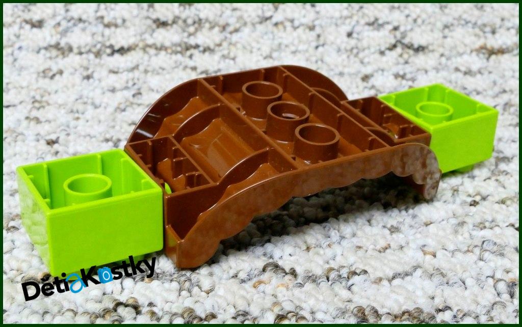 Lego® Duplo® Most z Klád Hnědý Novější (Kostky Limetka)