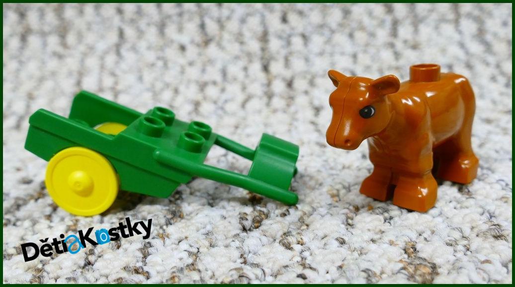 Lego® Duplo® Telátko Hnědé Starší - Zelený Vozík