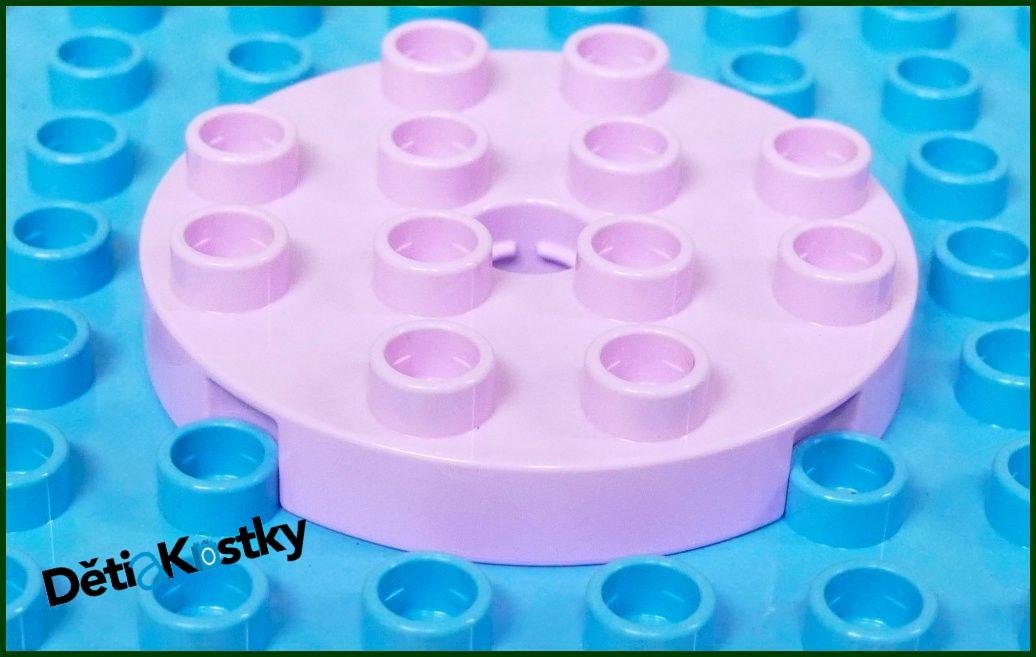 Lego® Duplo® Podložka/Destička 4x4 Kruh Růžová