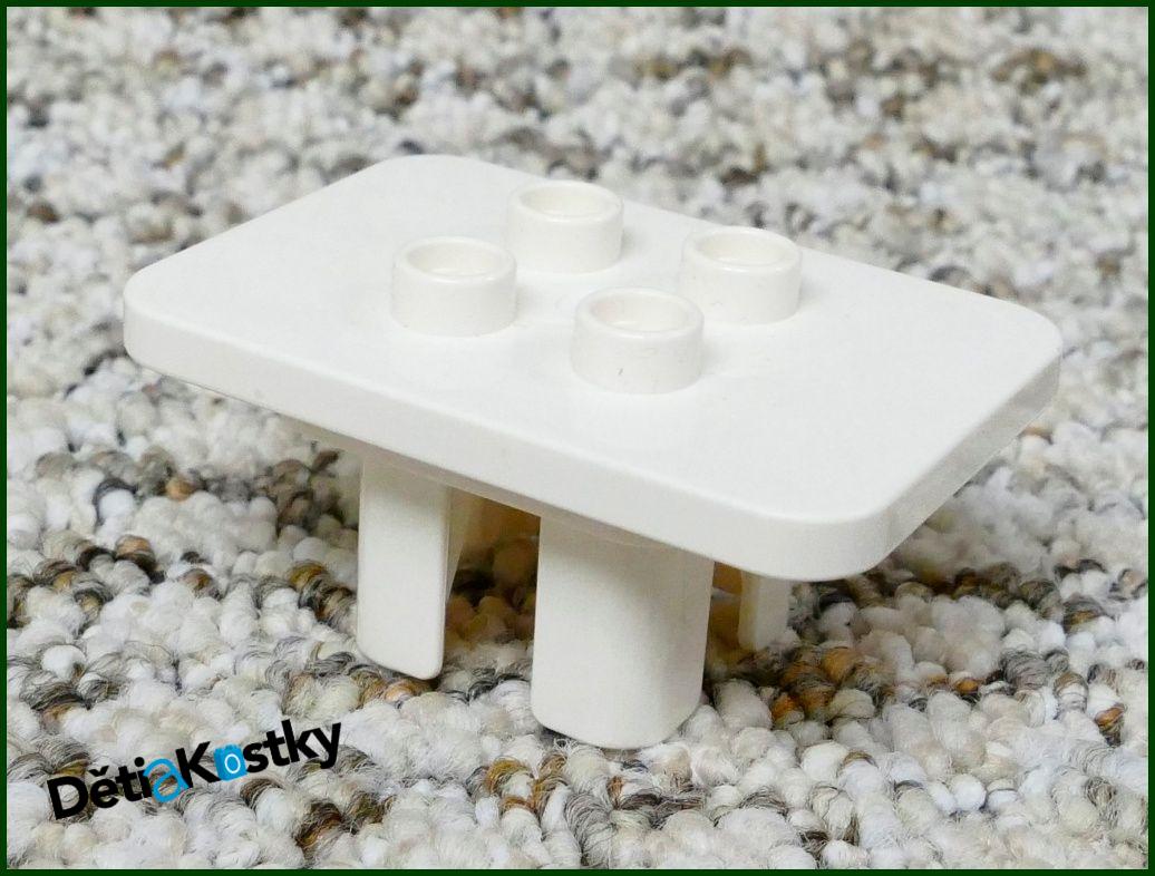 Lego® Duplo® Stůl Hranatý Bílý
