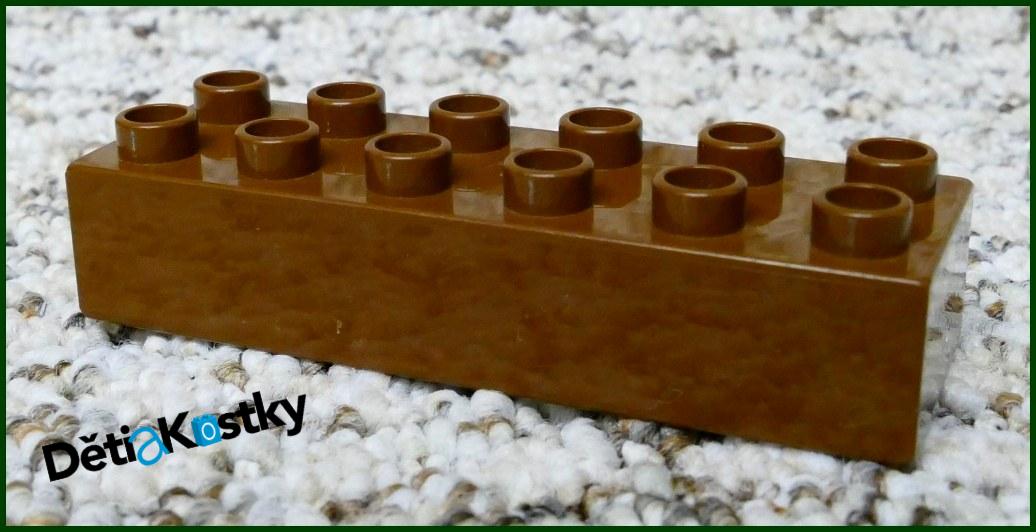 Lego® Duplo® Kostka 2x6 Tmavě Hnědá