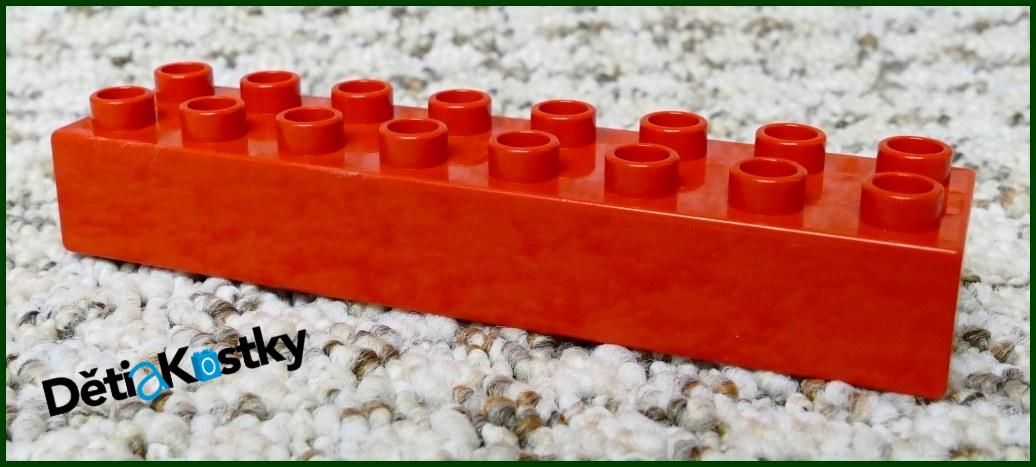 Lego® Duplo® Kostka 2x8 Červená