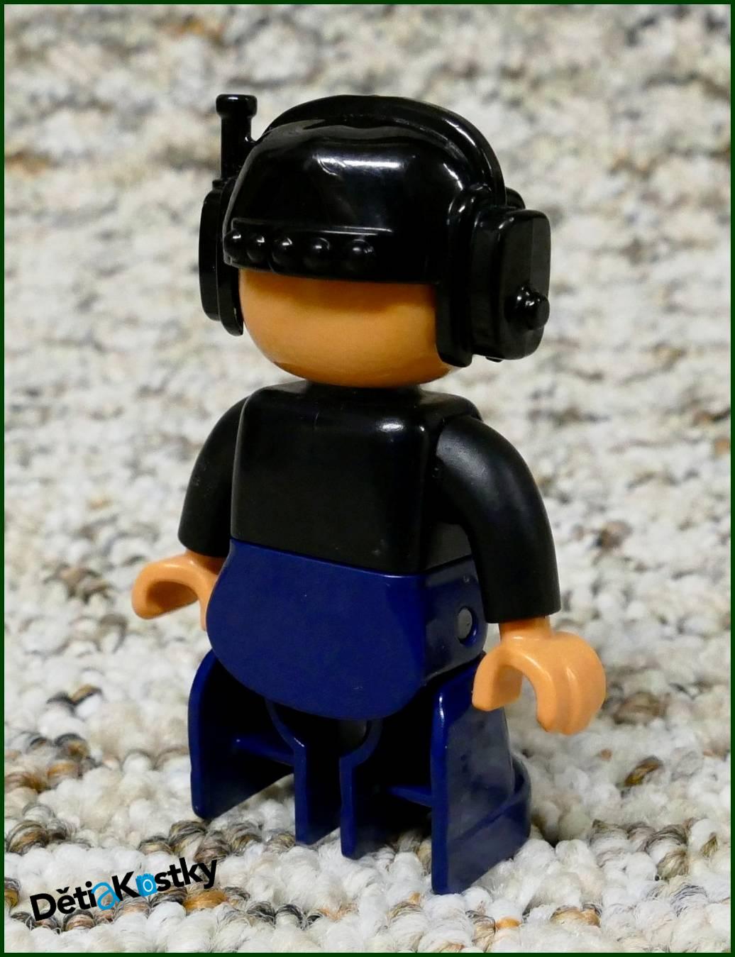 Lego® Duplo® Figurka Pilot Černý