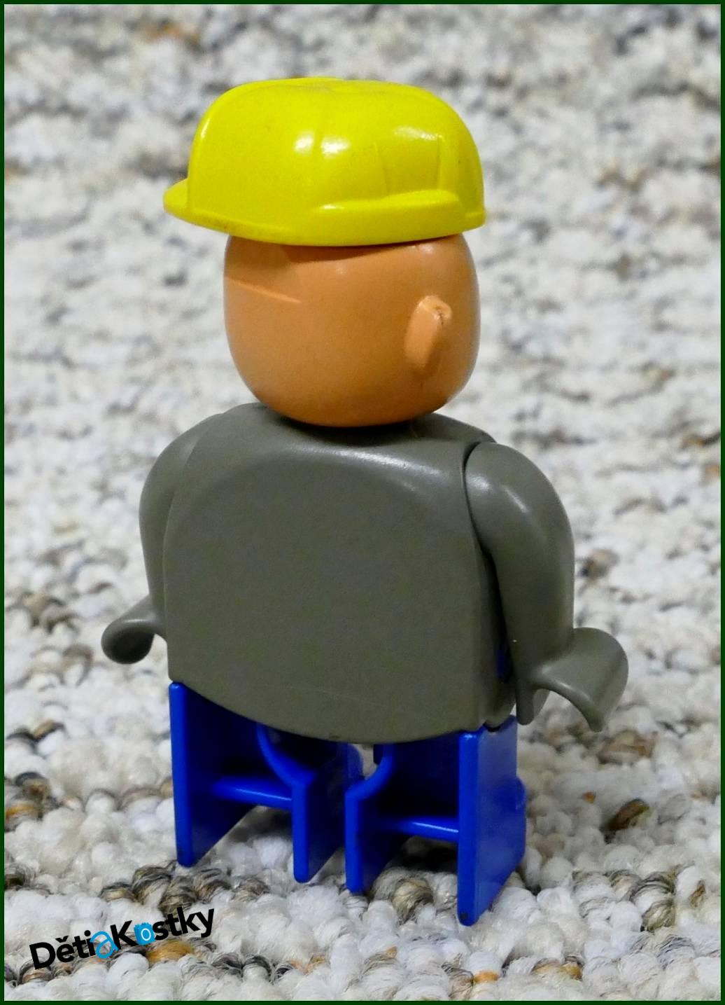Lego® Duplo® Figurka Servisák Šedý - Žlutý Otočný Kšilt