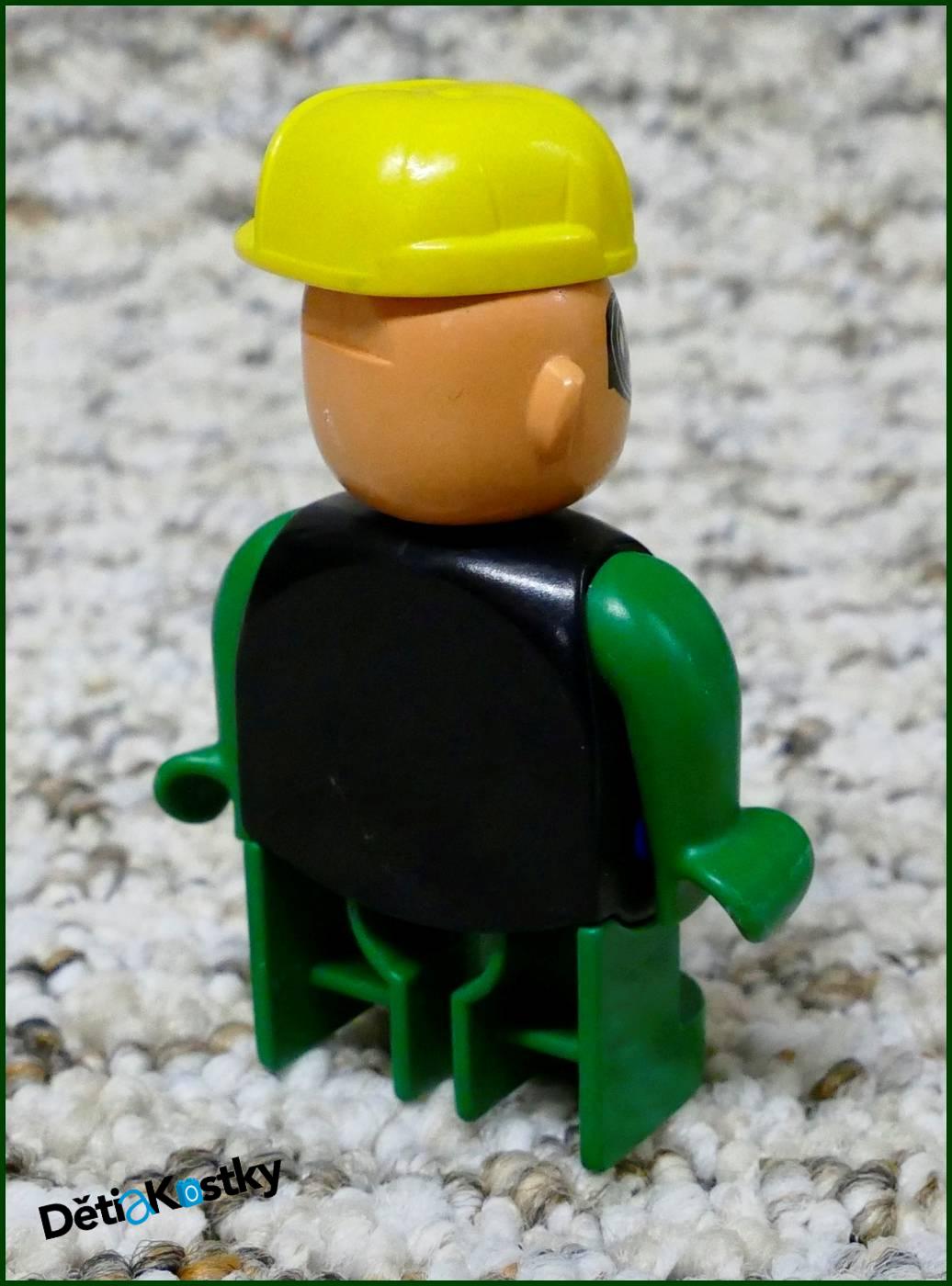 Lego® Duplo® Figurka Servisák Zelený - Žlutý Otočný Kšilt