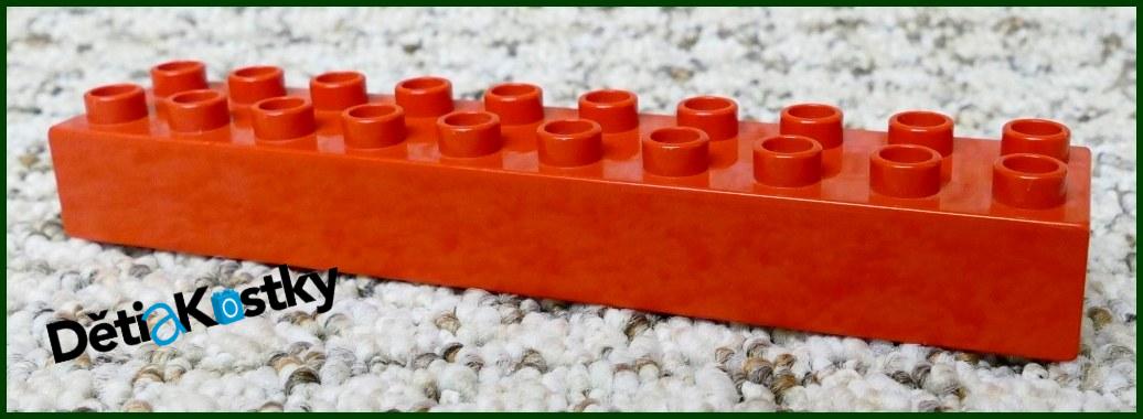 Lego® Duplo® Kostka 2x10 Červená