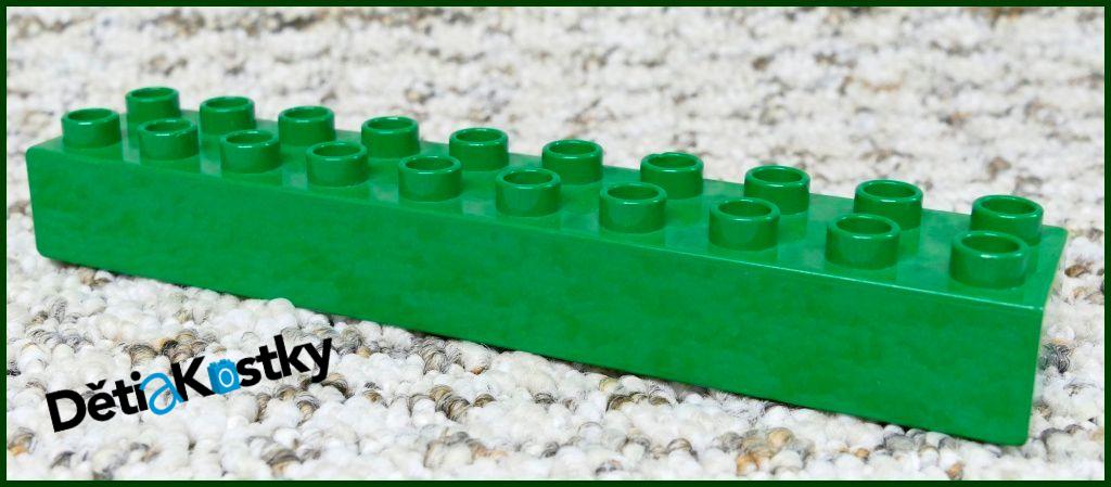 Lego® Duplo® Kostka 2x10 Tmavě Zelená