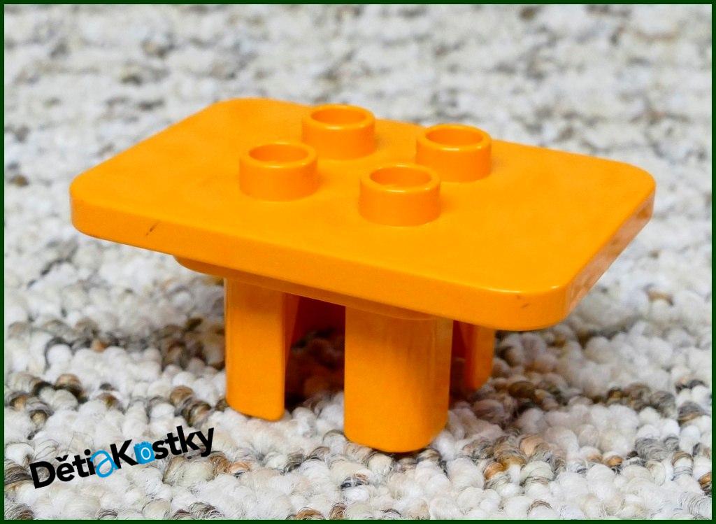Lego® Duplo® Stůl Tmavě Oranžový