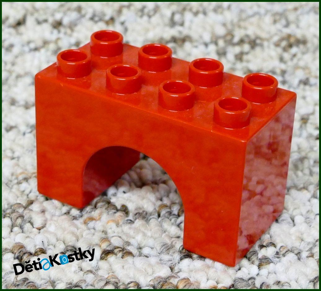 Lego® Duplo® Kostka Podstavec Mostu 2x4 Červená (Podloubí)