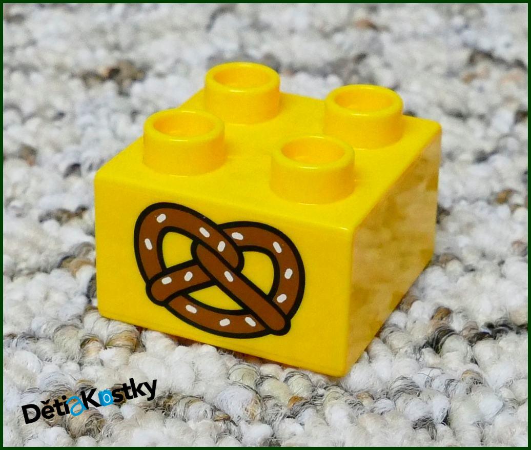 Lego® Duplo® Kostka 2x2 Světle Oranžová - Preclík
