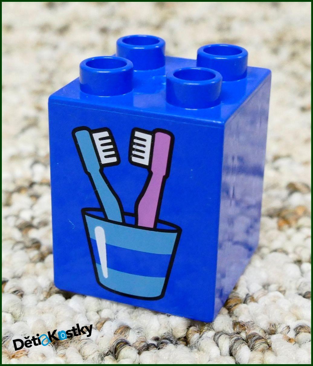 Lego® Duplo® 2x2x2 Modrá - Kartáčky