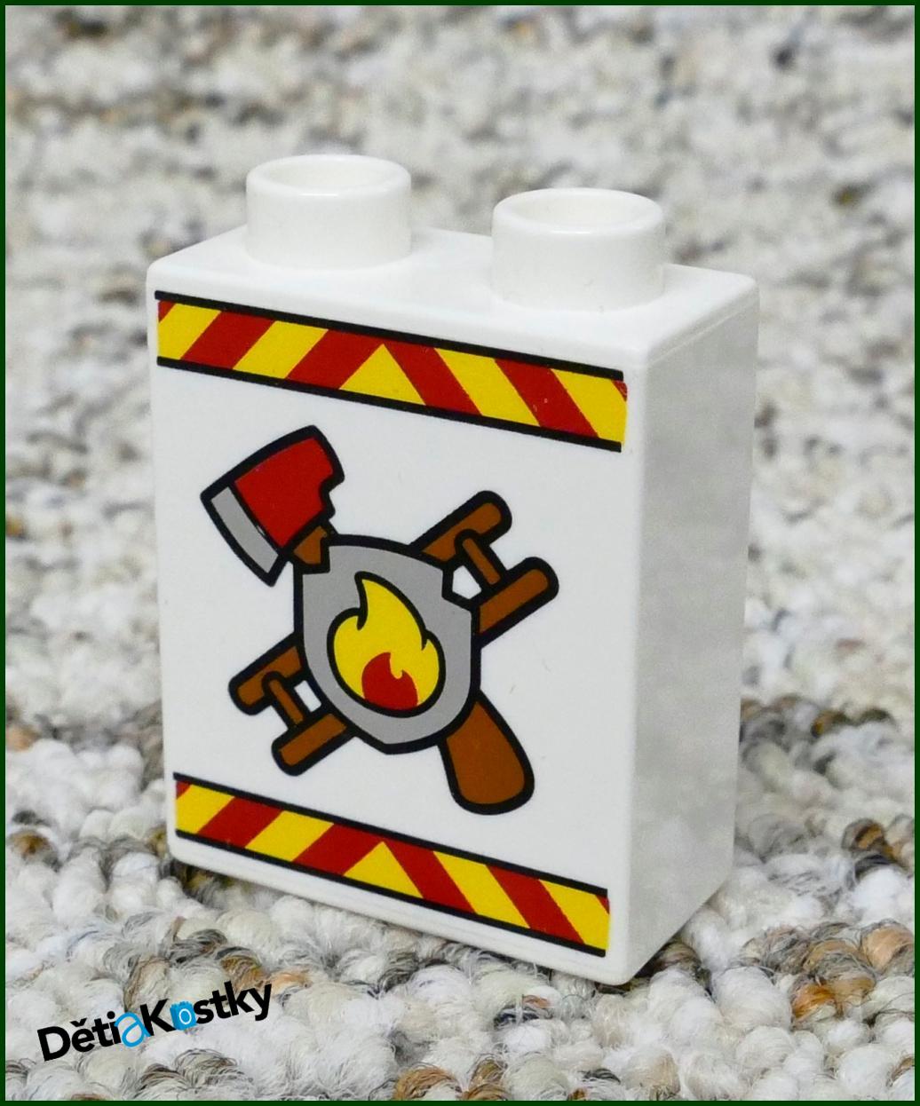 Lego® Duplo® Kostka 1x2x2 Bílá - Hasiči