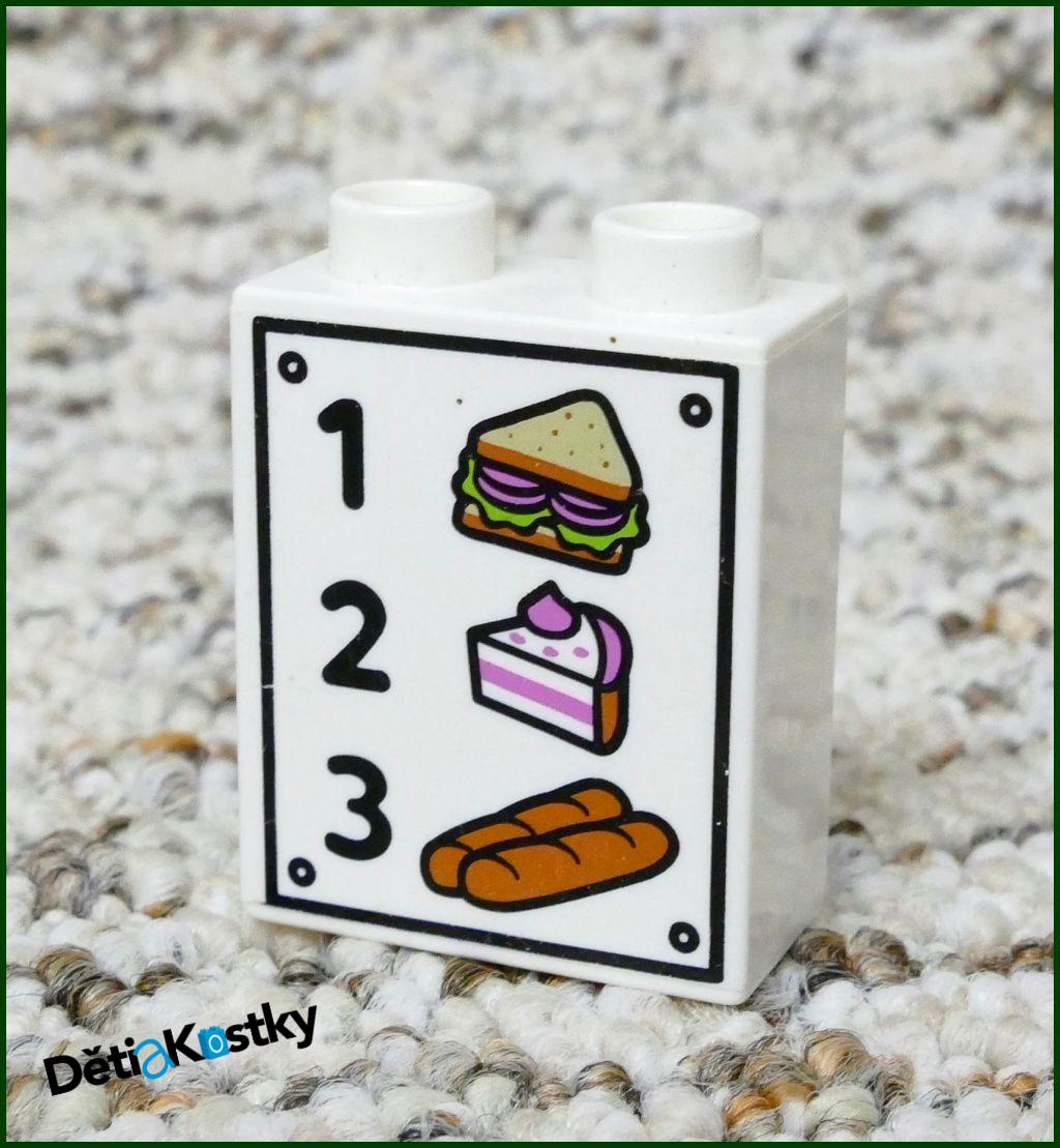 Lego® Duplo® Kostka 1x2x2 Bílá - Ceny Zboží (Zákusky)