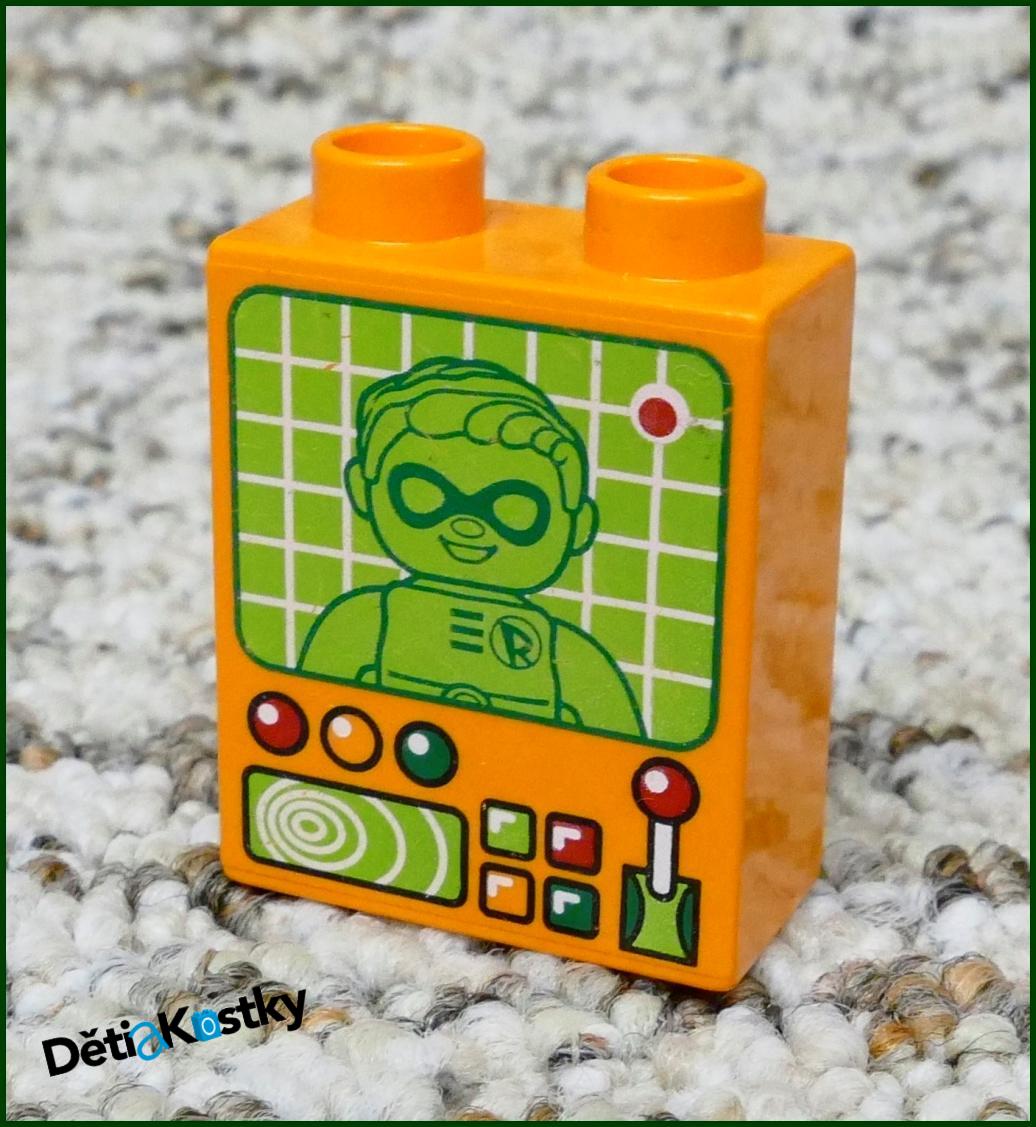 Lego® Duplo® Kostka 1x2x2 Oranžová - Monitor 
