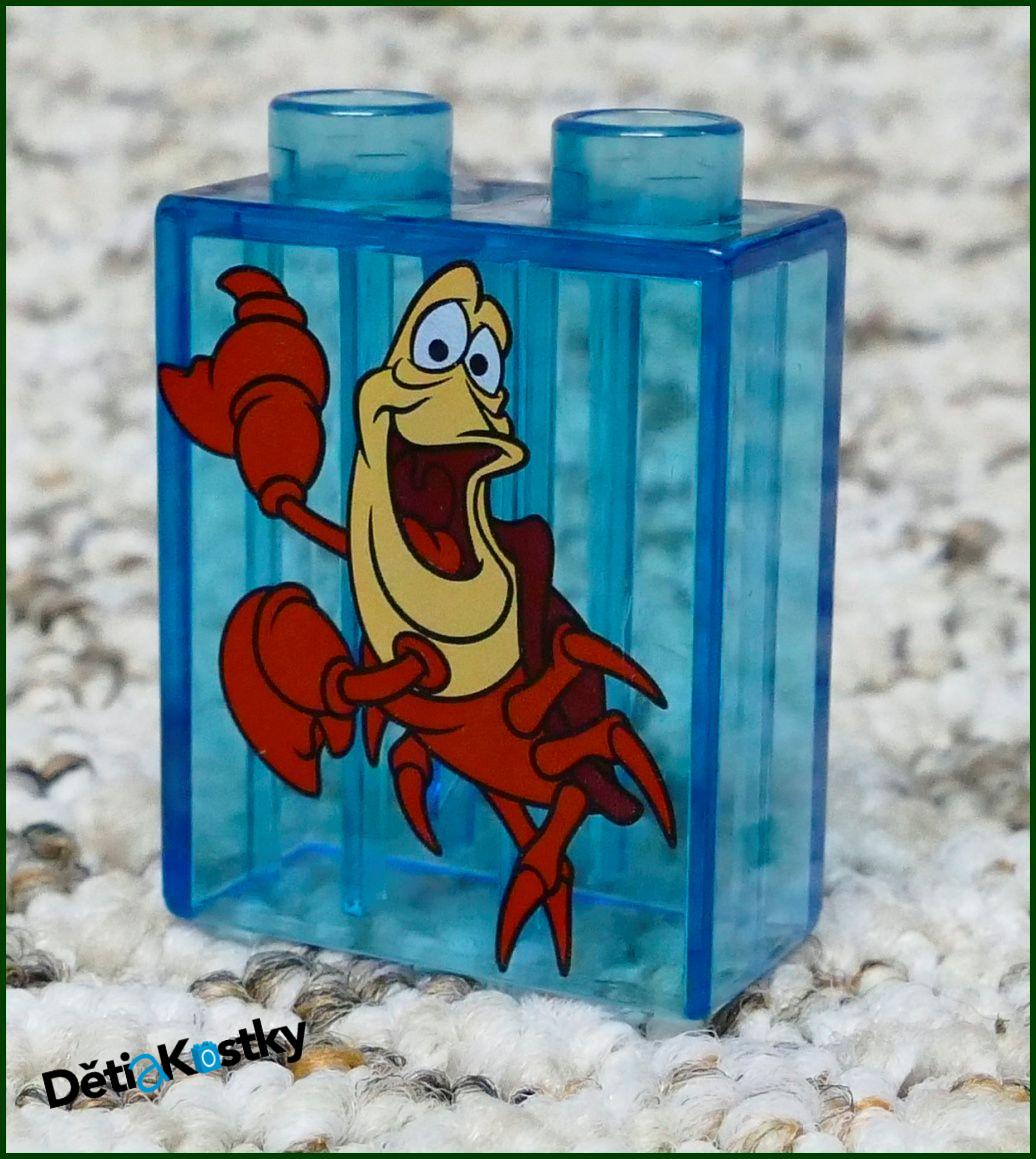 Lego® Duplo® Kostka 1x2x2 Průhledná - Sebastian