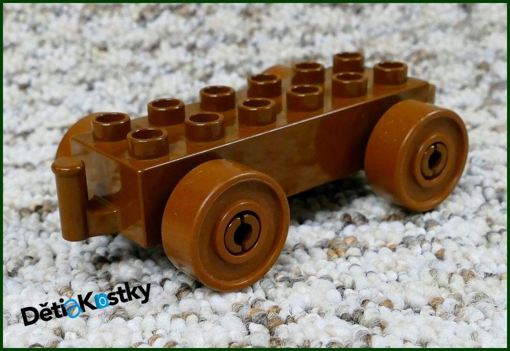 Lego® Duplo® Podvozek pro Auta Hnědý (Hnědá Kola)