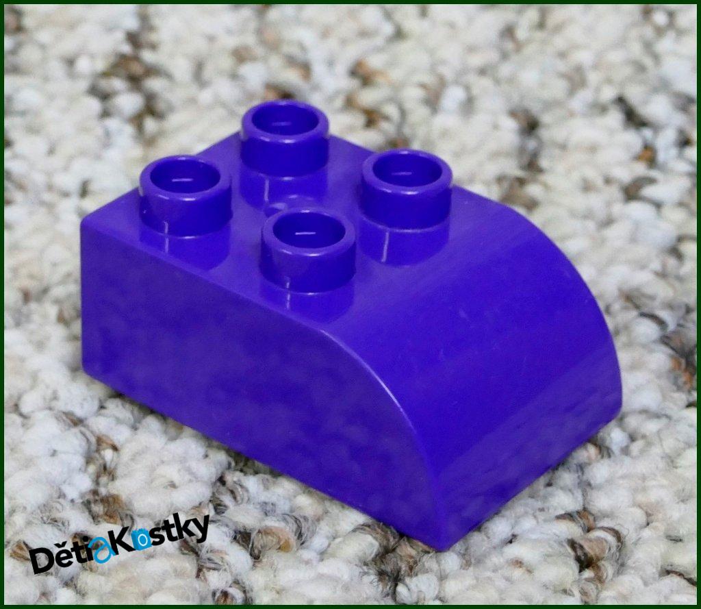 Lego® Duplo® Kostka 2x3 Zkosená Tmavě Fialová