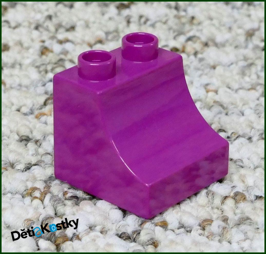 Lego® Duplo® Kostka 2x2 Zkosená Zakulacená (VN) Světle Fialová