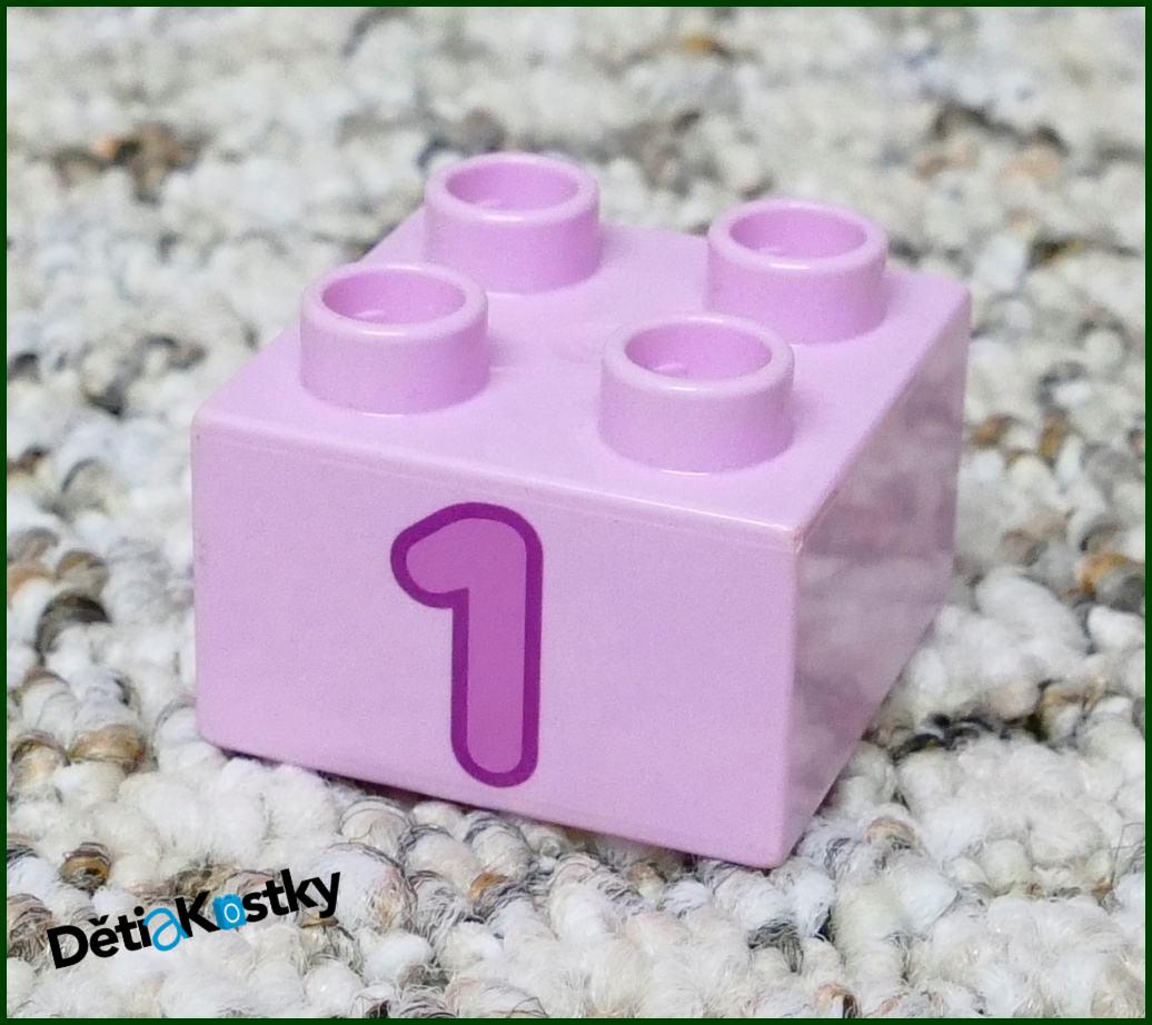 Lego® Duplo® Kostka 2x2 Růžová - Růžová Jednička