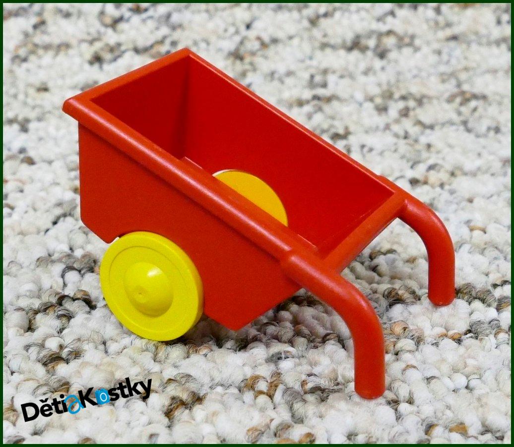 Lego® Duplo® Vozíček (Kolečka) Pro Figurky Červená - Žlutá Kola