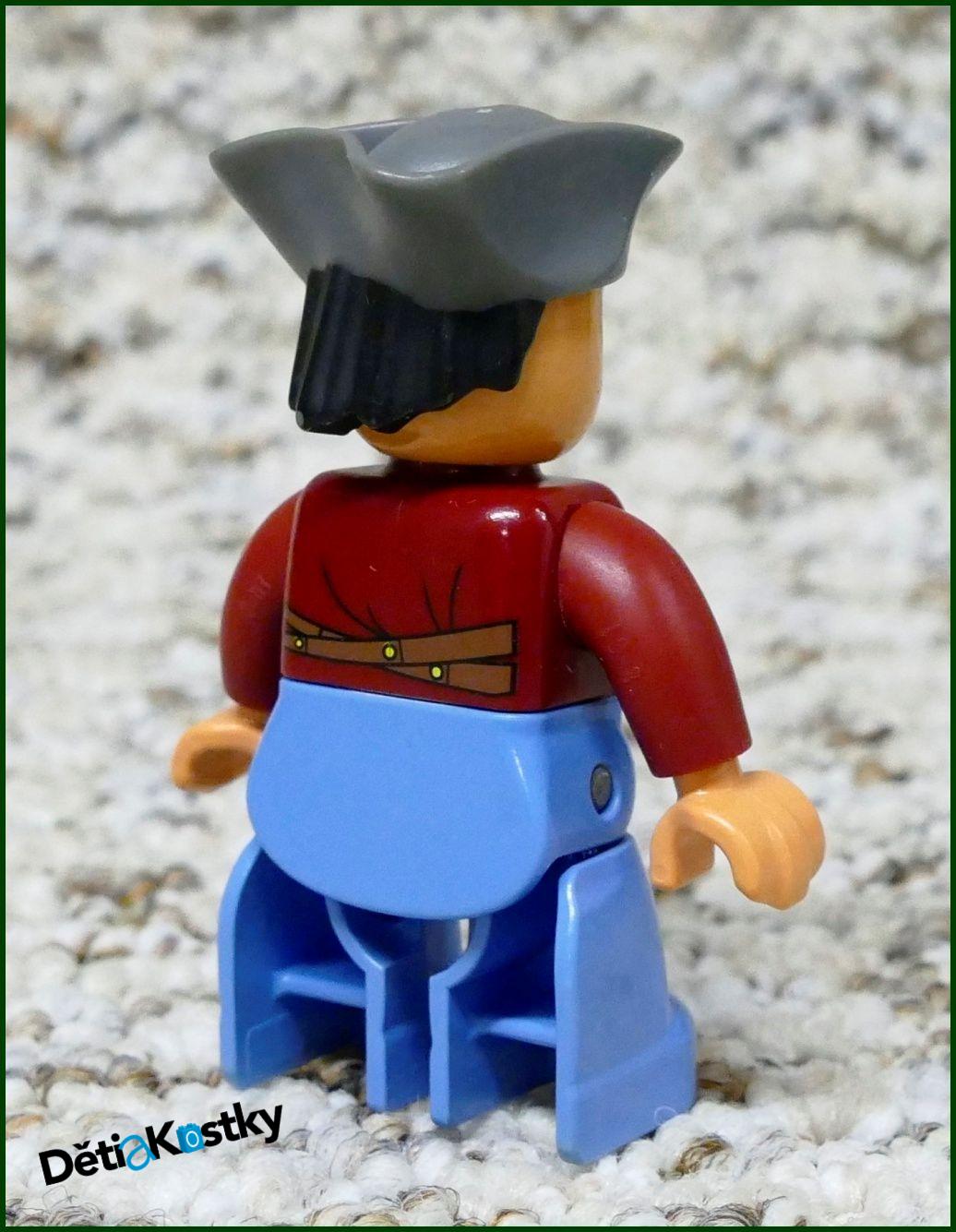 Lego® Duplo® Postavička Pirát - Šedý Klobouk