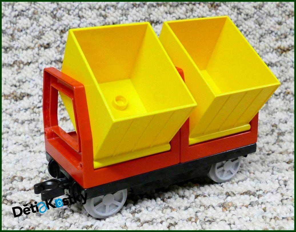 Lego® Duplo® Vagon - Kontejnery Nákladní - Žluto/Červené