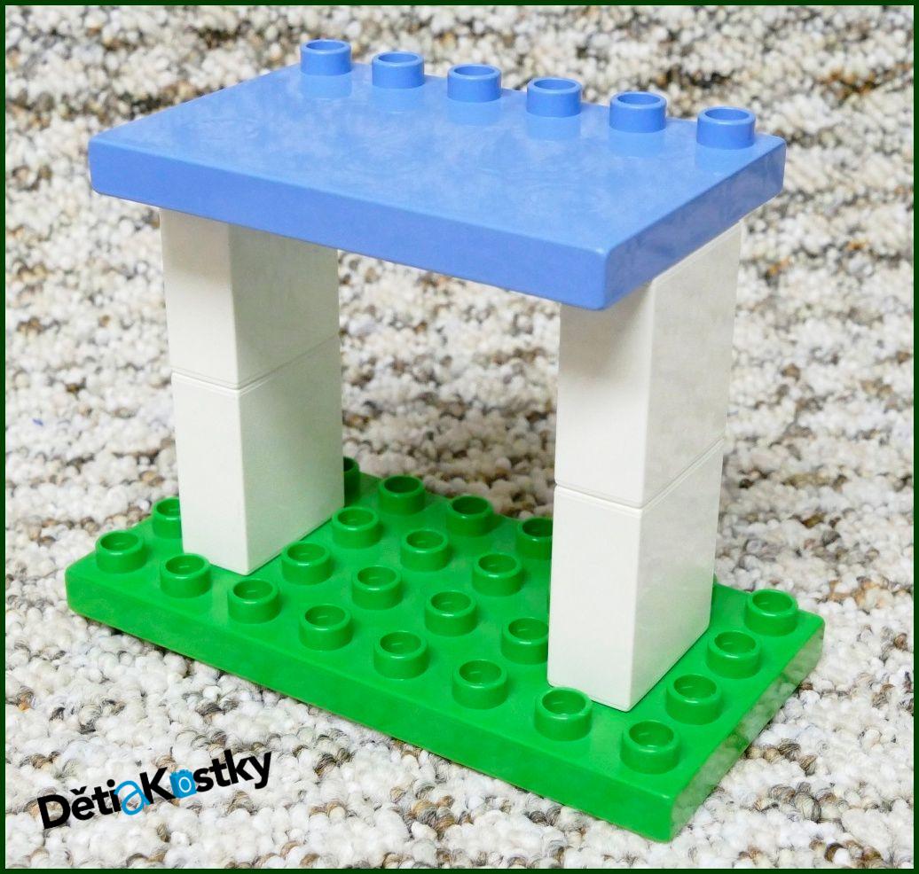 Lego® Duplo® Podložka/Destička 4x6 Světle Modrá (Stříška)
