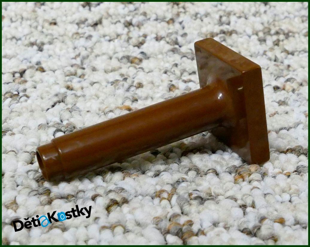 Lego® Duplo® Hnědý Vysoký Podstavec pro Lampičky, Slunečníky, Značky, Kostky 1x2x2