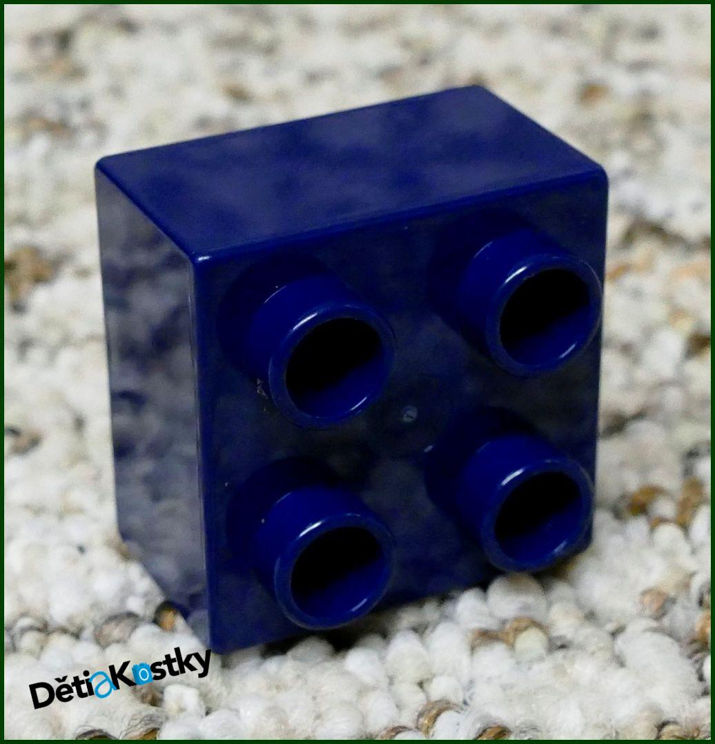 Lego® Duplo® Kostka 2x2 Tmavě Modrá