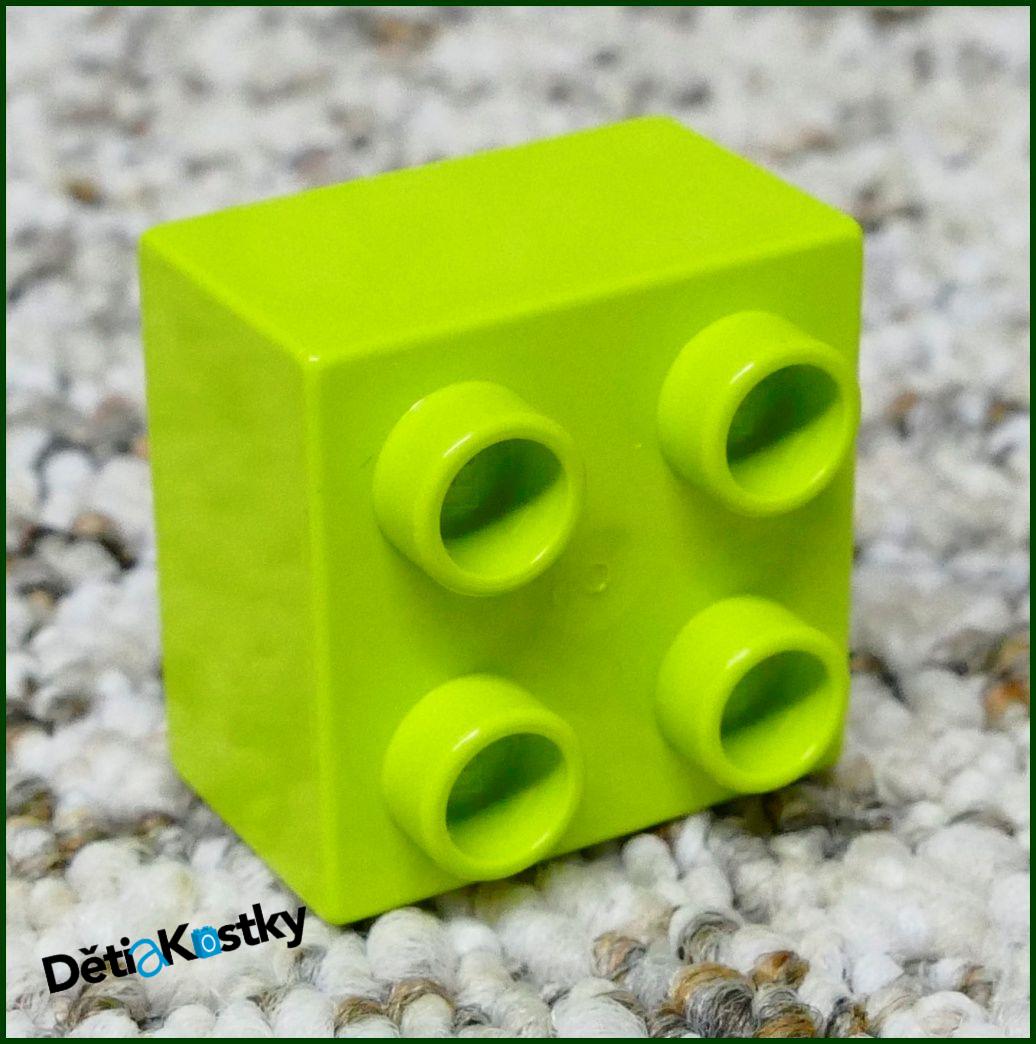 Lego® Duplo® Kostka 2x2 Světlá Limetka