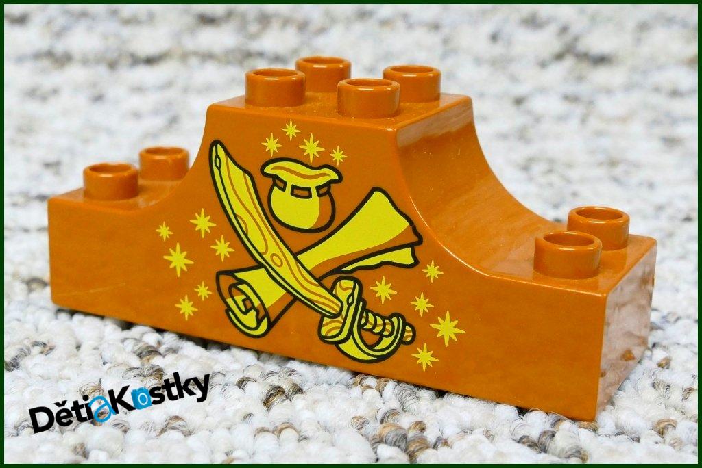 Lego® Duplo® Pirátská Kostka 2x6 Hnědá