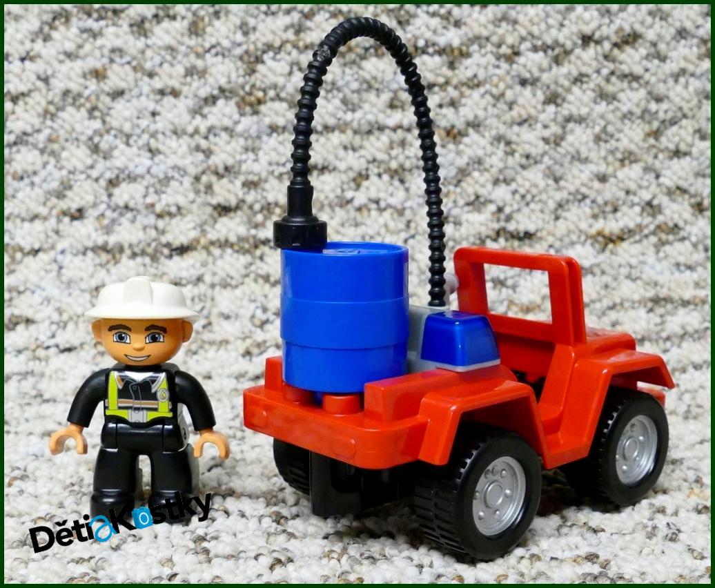 Lego® Duplo® Terénní Hasičský Jeep - Modrý Sud