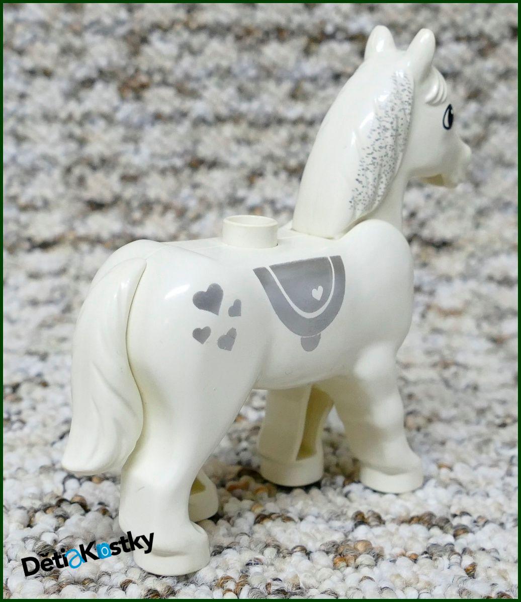 Lego® Duplo® Bílý Kůň se Srdíčky - Starší Typ