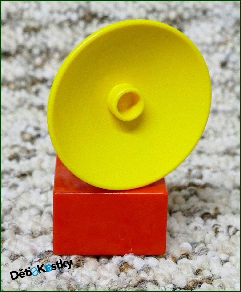 Lego® Duplo® Radar Žlutý Kulatý - Červený Podstavec