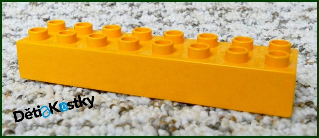 Lego® Duplo® Kostka 2x8 Oranžová