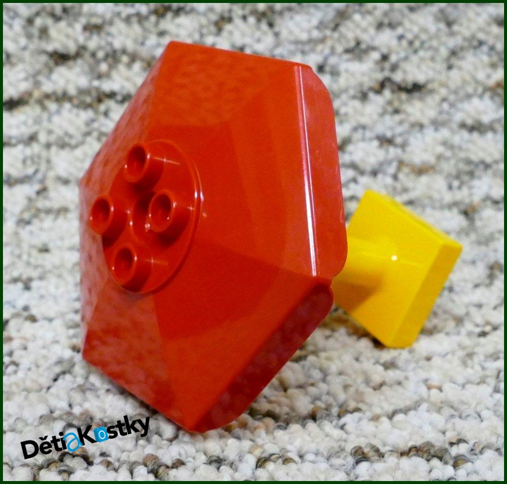 Lego® Duplo® Slunečník Velký Červený - Oranžový Podstavec
