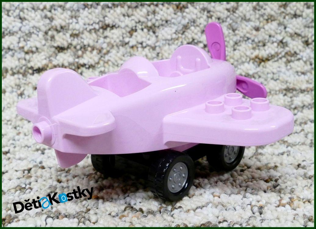 Lego® Duplo® Letadlo Malé Růžové s Kolečky