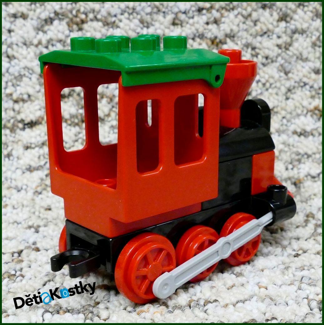 Lego® Duplo® Mašinka Parní Černá s Kabinkou
