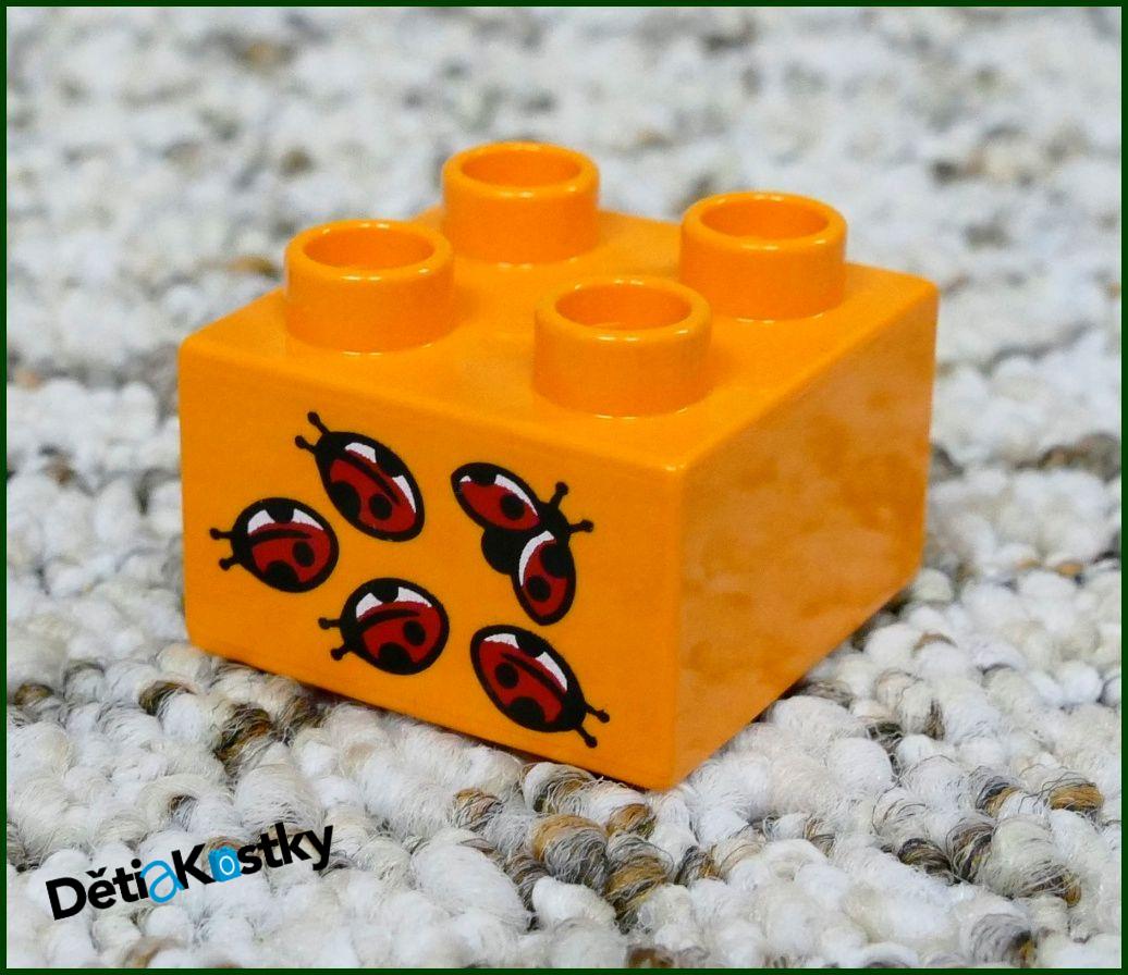 Lego® Duplo® Kostka 2x2 Oranžová - Berušky