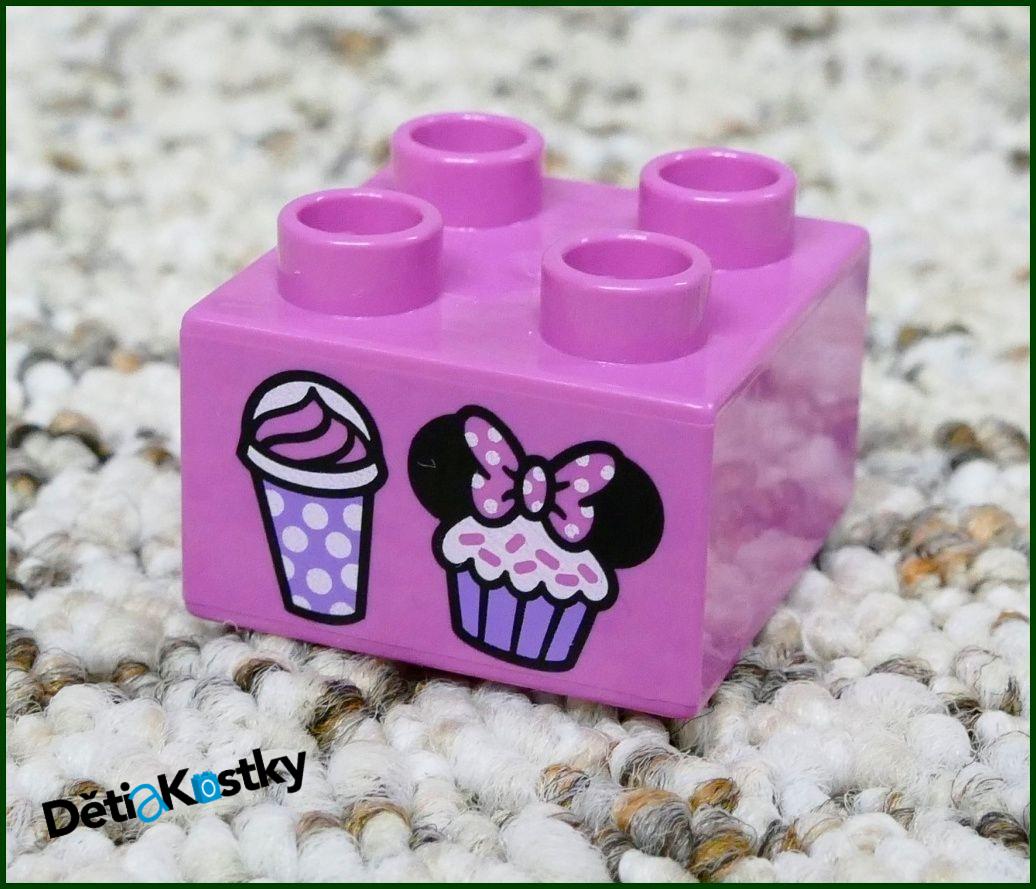 Lego® Duplo® Kostka 2x2 Růžová - Zákusky