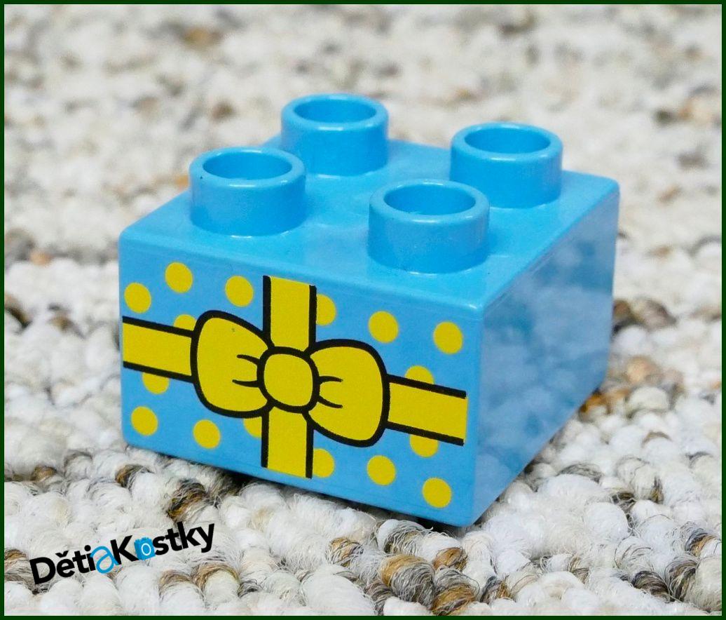 Lego® Duplo® Kostka 2x2 Tyrkysová - Dáreček
