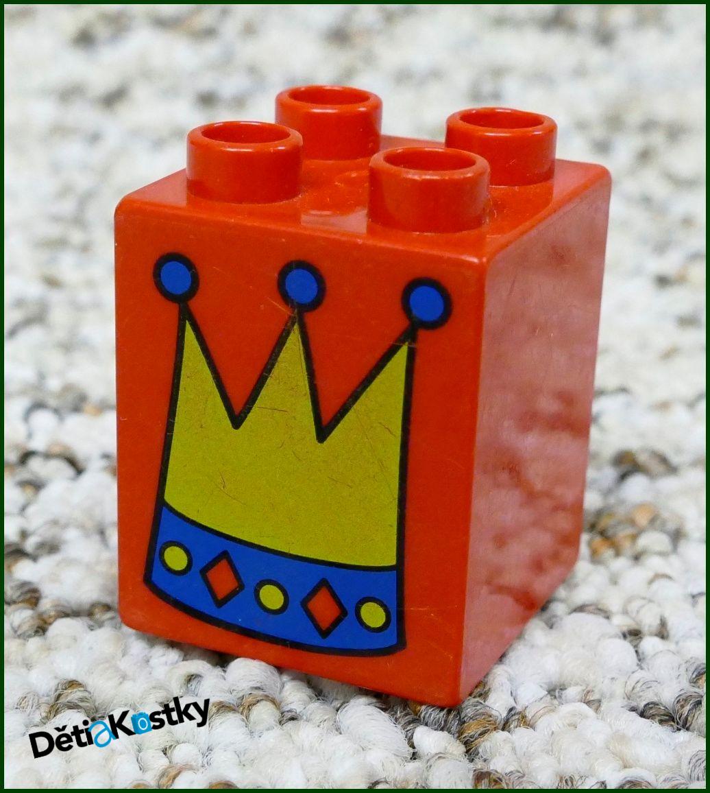Lego® Duplo® Kostka 2x2x2 Červená - Koruna