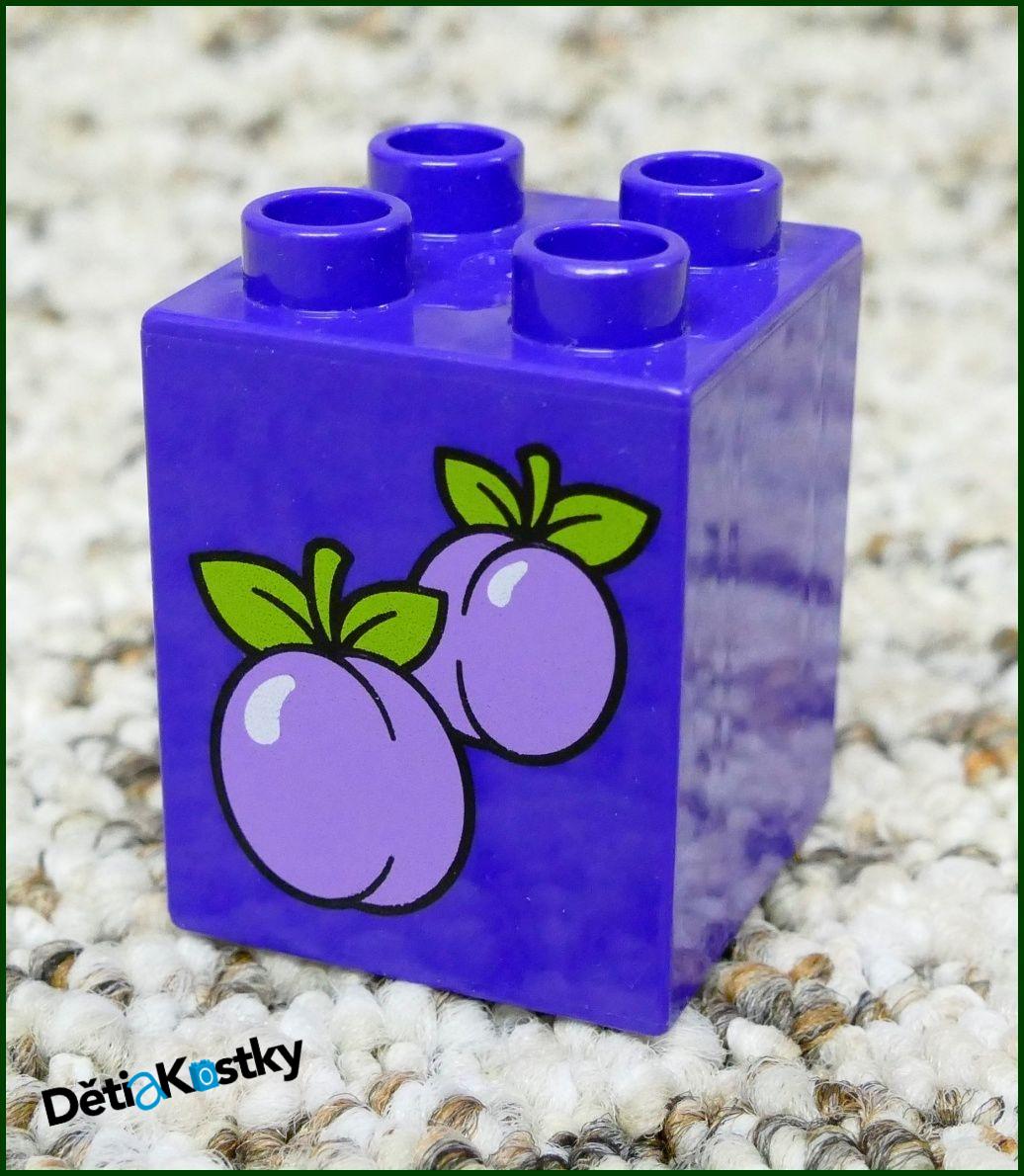 Lego® Duplo® Kostka 2x2x2 Fialová - Švestky