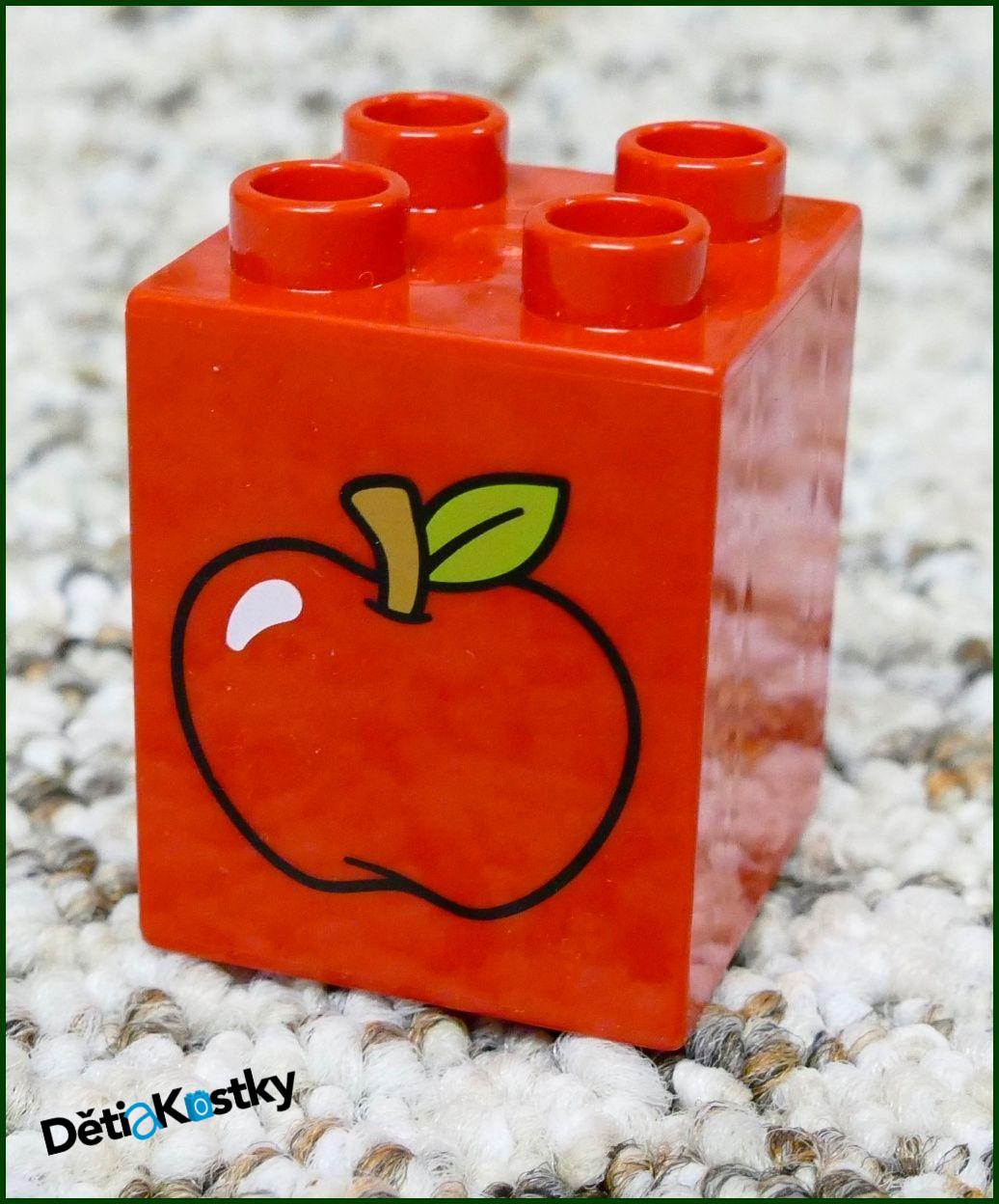 Lego® Duplo® Kostka 2x2x2 Červená - Jablíčko