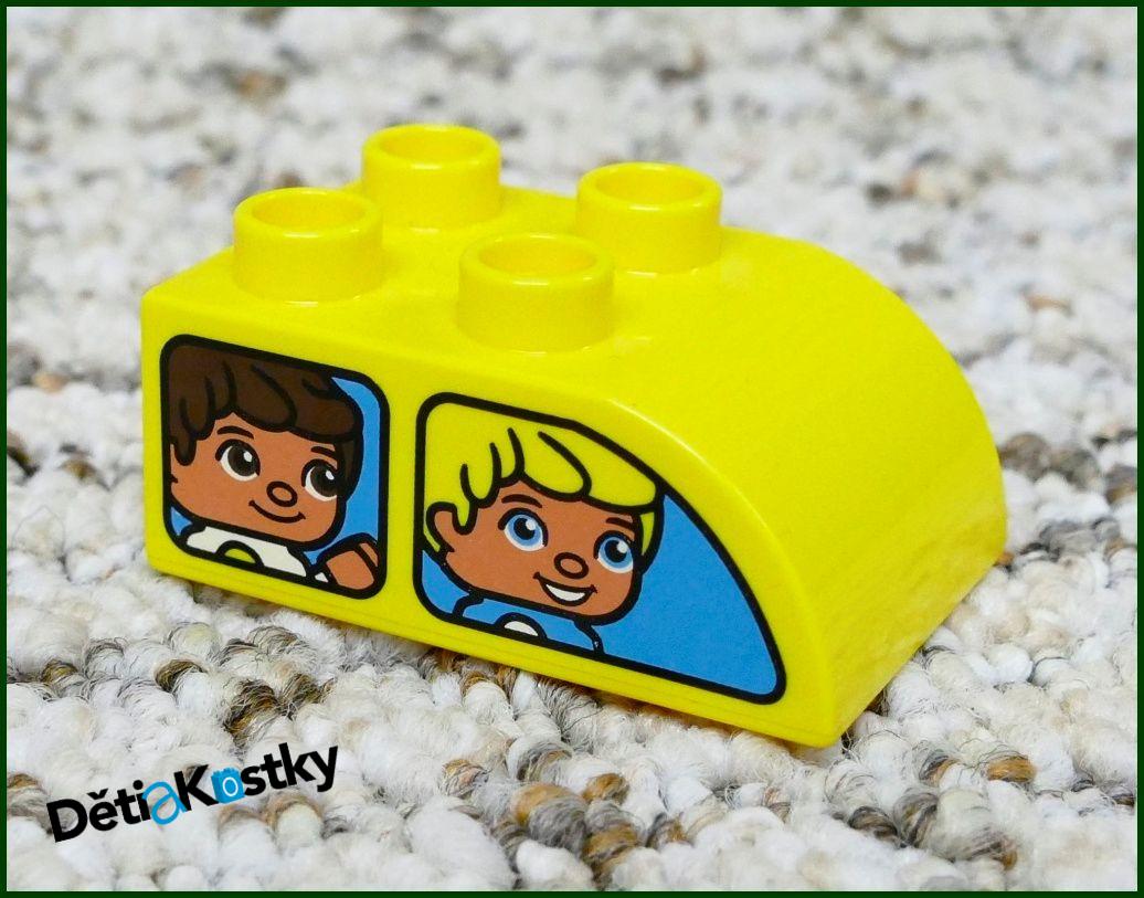 Lego® Duplo® Kostka 2x3 Zaoblená Žlutá - Kluk a Holka