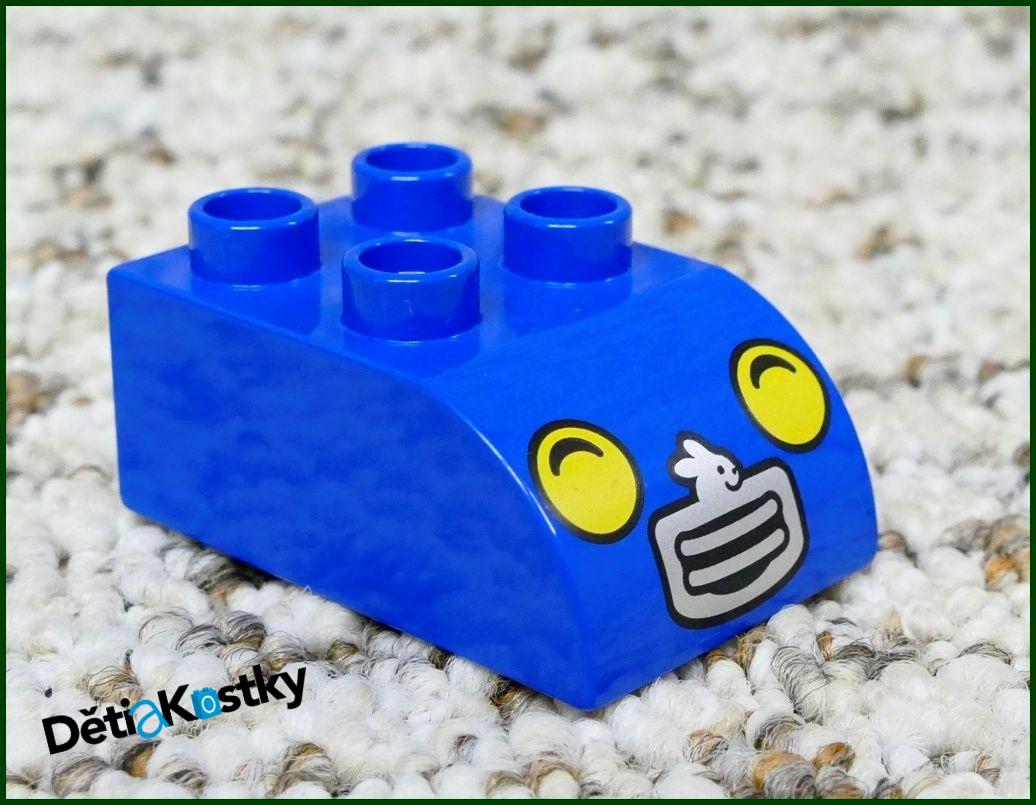 Lego® Duplo® Kostka 2x3 Zaoblená Modrá - Maska se Světly